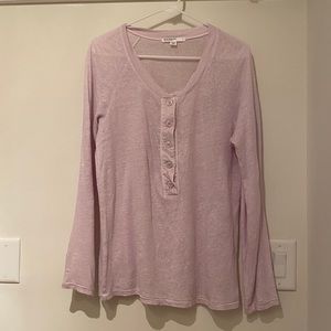 Stateside lavender linen henley